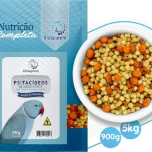 Ração extrusada para psitacídeos médio porte Biosuprem