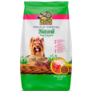 Ração Puro Trato Natural para raças pequenas qualidade Premium Especial