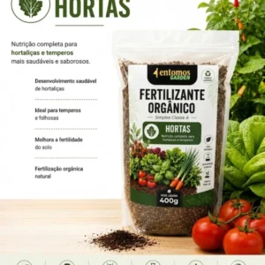 Adubo orgânico - Entomos garden - Hortaliças